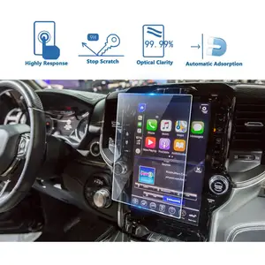 lfotpp for ram 1500 2500 3500 uconnect 2019 car navigation tempered glass screen protector auto interior protective sticker free global shipping