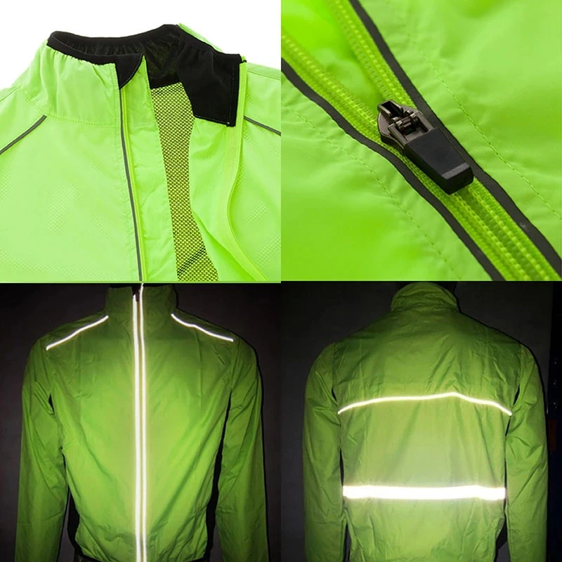 Rain Cycling Jackets Breathable Reflective Bicycle MTB Road Bike Clothing Windproof Waterproof Long Jerseys Outdoor Sport Jacket | Спорт и