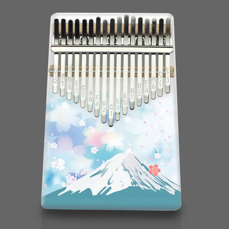Цвет 17 ключ Kalimba игрушечное пианино палец Портативный музыкальный