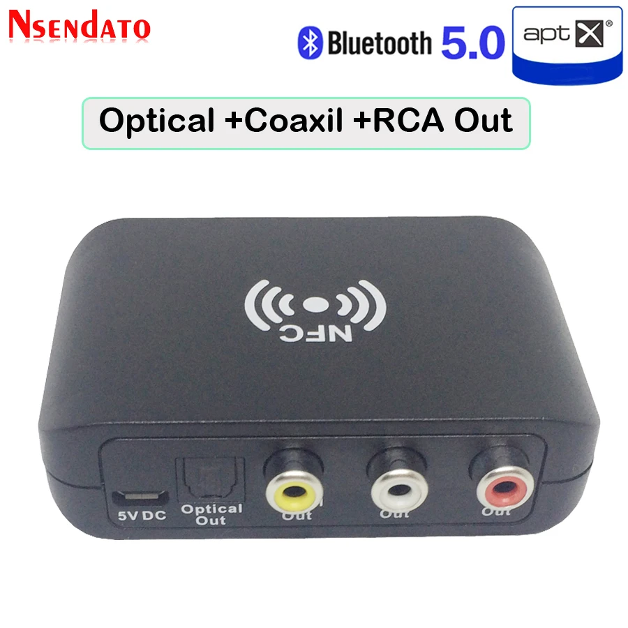 Bluetooth 5 0 аудио приемник NFC DAC Aptx цифровой беспроводной музыкальный стерео адаптер
