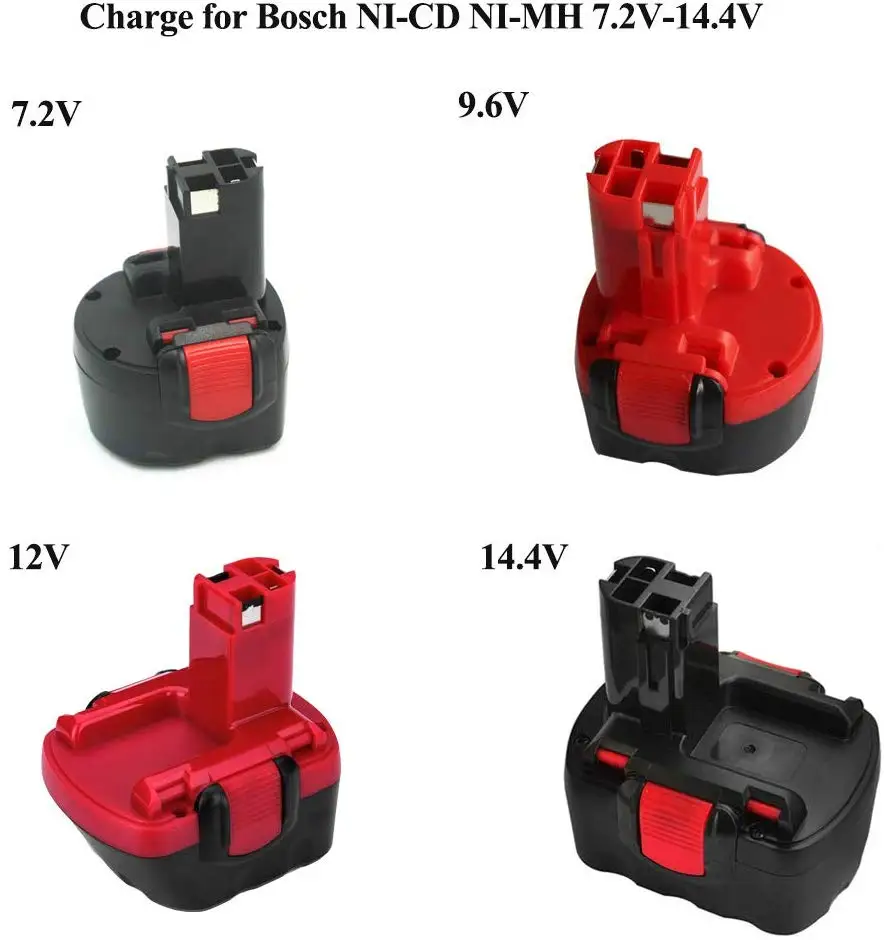For All Bosch NI-CD NI-MH Charger 7.2V-18V Tools Battery Charging |