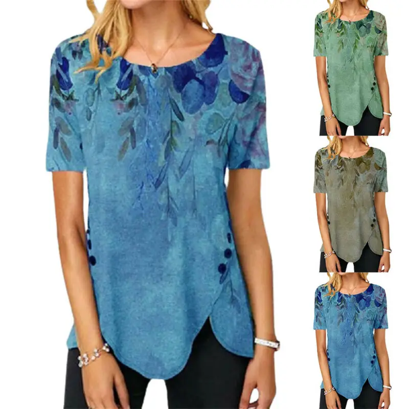 Женская футболка с коротким рукавом Футболка Леди круглый вырез На каждый день