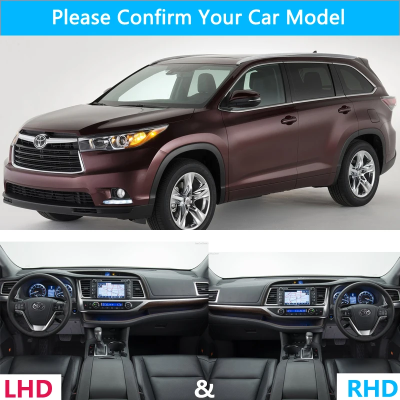 Защитный коврик фланелевый для приборной панели Toyota high Lander XU50 Kluger 2014 ~ 2018