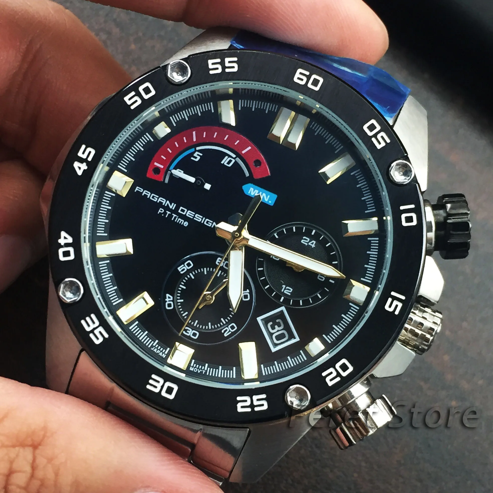 PAGANI дизайнерские Роскошные Брендовые мужские бизнес из нержавеющей стали