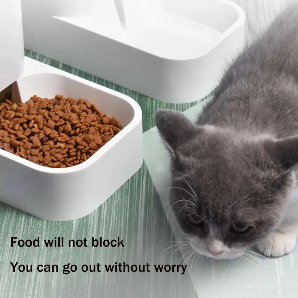 3.8L Large Capacity Pet Dog Cat Automatic Feeder Detachable Bowl Water Dispenser Food Feeding Device For Supplies | Дом и сад