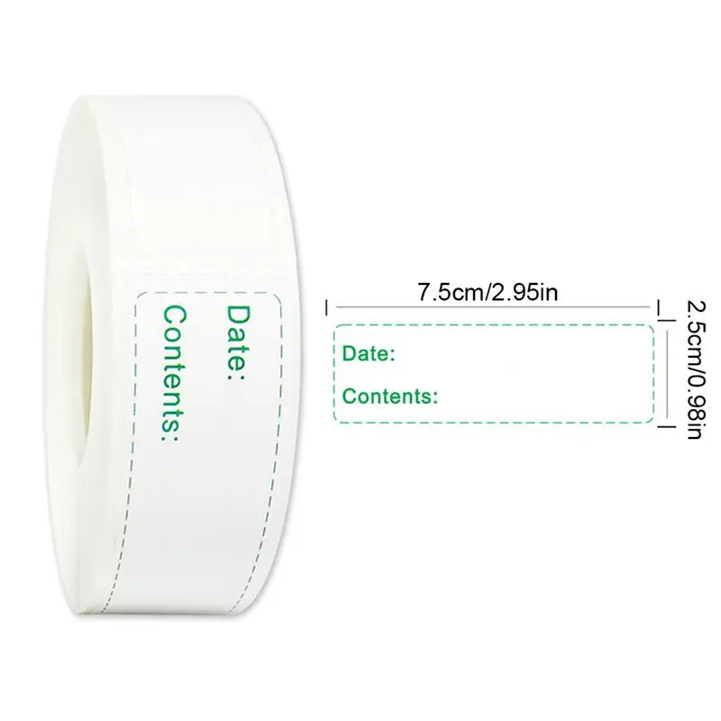 

150pcs/roll Date Sticker Roll Refrigerator Date Content Label Removable Kitchen Food Storage Sticker, 3 Colors