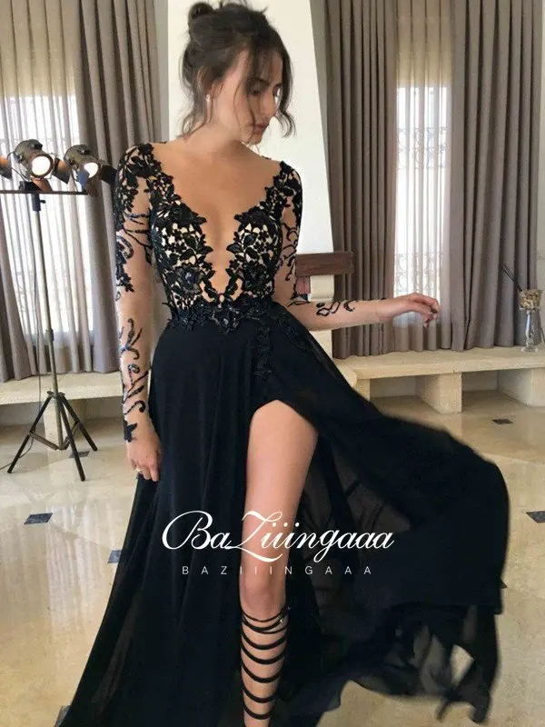 

BAZIIINGAAA Luxury Cocktail Dresses Long Woman Gown Beaded Sequins Robes de cocktail Parties Plus Size Prom Party Gowns