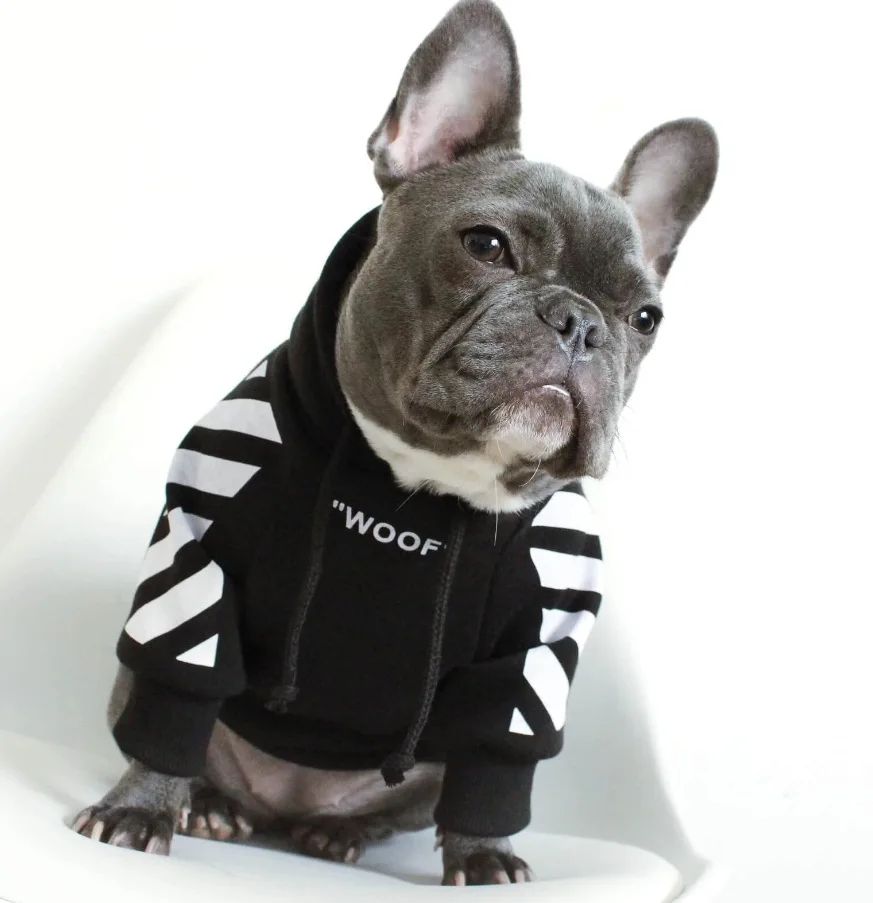 Color 2 Одежда для собак SUPREPET для французского бульдога Adidog полосатая Толстовка для собак Одежда для собак куртка для собак для французского бульдога - Цвет: Color 2