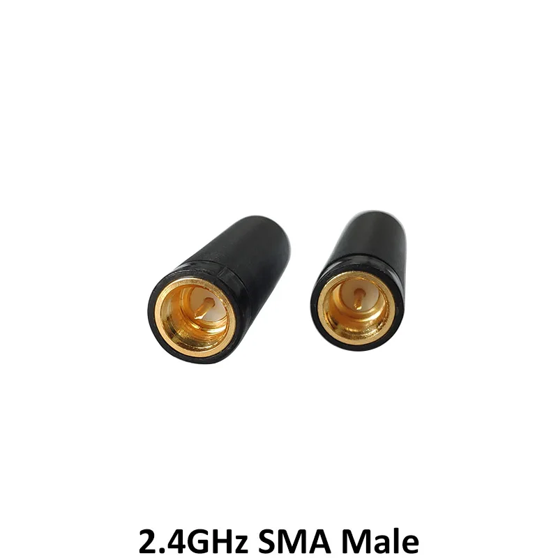 Grandwisdom 10pcs 2.4G antenna 2dbi sma male wlan wifi 2.4ghz antene pbx iot module router signal receiver antena high gain
