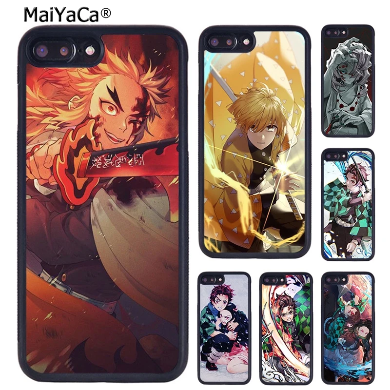 MaiYaCa рассекающий демонов Kimetsu no Yaiba чехол для телефона iPhone X XR XS 11 12 Pro MAX 5 6 S 7 8 Plus Samsung