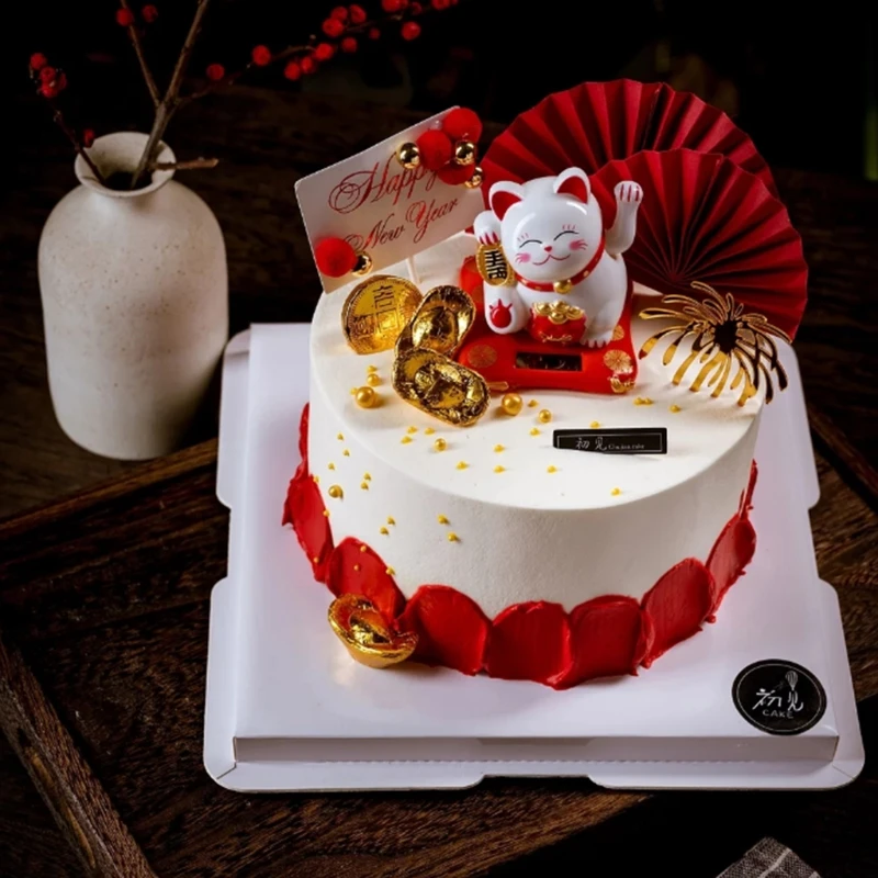 Solar Electric Cute Lucky Cat Ornaments Desktop Craft Art Home Shop Hotel Decor | Дом и сад