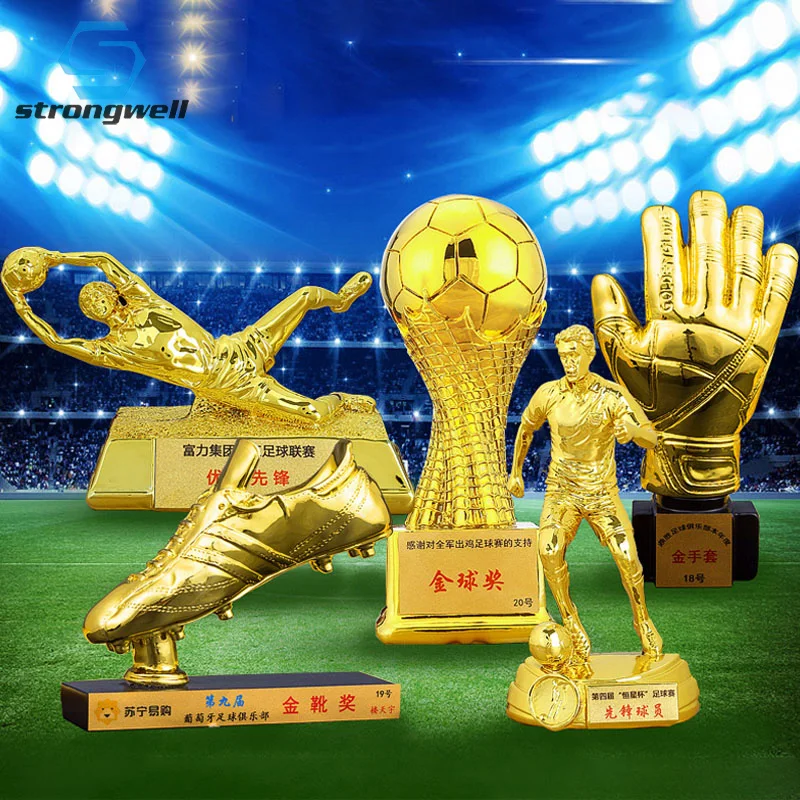 Strongwell Чемпионат мира по футболу трофей скульптура награда Мистер Футбол золотой