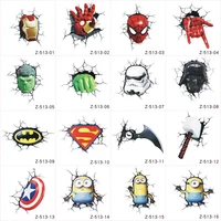 1pcs super hero car stickers heroes come here cartoon vinyl decals personalized styling for car motorcycle wall fridge helmet