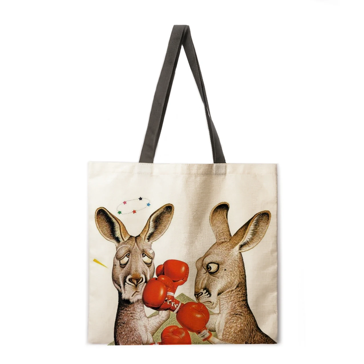 

Ladies shoulder bag playful animal print tote bag Ladies leisure tote foldable shopping bag outdoor beach tote bag
