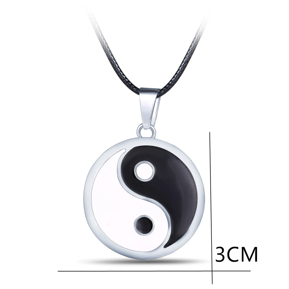 24 Pcs/Lot Hinata House Chaos Charms Fantastic Ying Yang Pendant Taiji Bagua Charm Tai Chi Diagram Necklace Bulk Wholesale | Украшения и