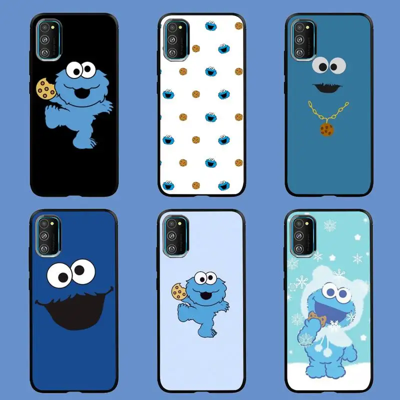 

Cute Cartoon Cookie Monster Phone Case For Samsung A10 A12 A02 A20E M30 A31 A32 A40 A50 S A52 A51 A70 A71 A80 Cover Fundas Coque
