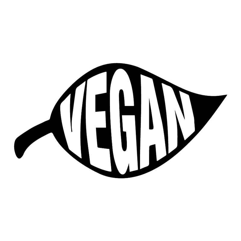 

Dawasaru Vegan Leaf Creative Car Sticker Waterproof Decal Laptop Suitcase Motorcycle Auto Accessories Decoration PVC,16cm*9cm