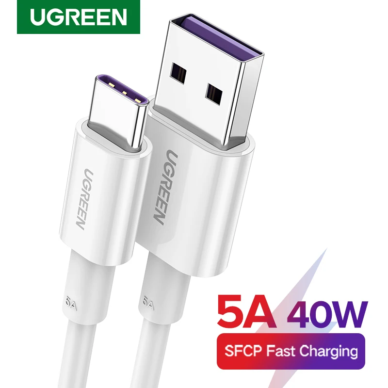 Кабель для зарядки UGREEN USB Type A/ C 5A 40Вт 0.25м 3м|Кабели мобильных телефонов| |