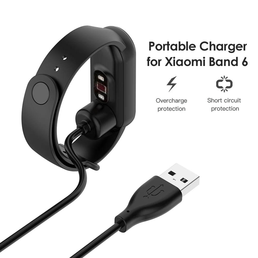 50cm USB Charging Cable Cradle Smart Watch Bracelet Charger Dock Station Cord Wires for Xiaomi Mi Band 6/6 NFC/5/5 NFC - купить по