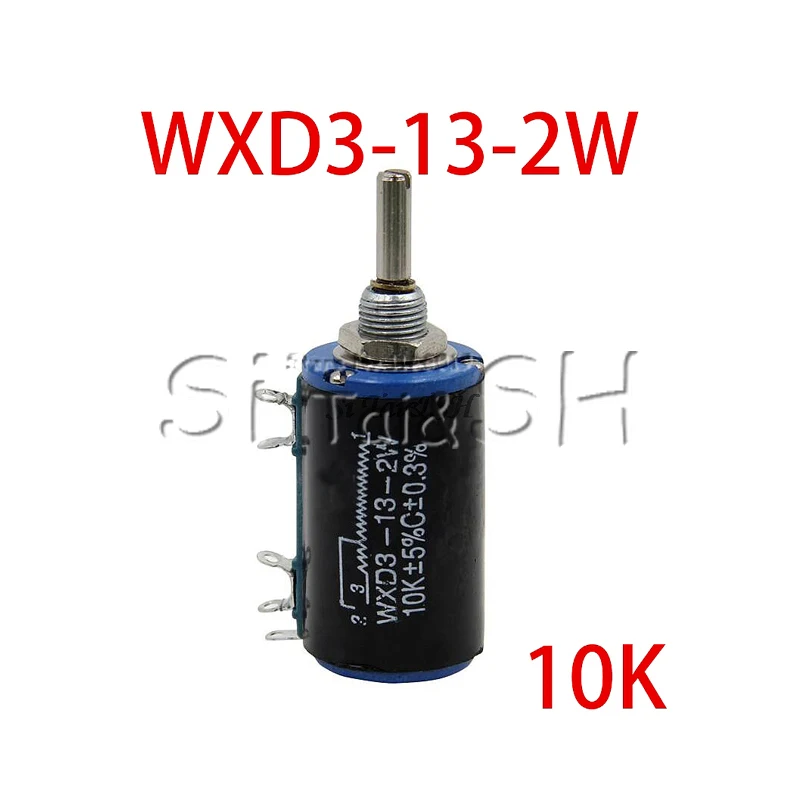

2 шт. WXD3-13-2W 10K ohm WXD3-13 2 Вт Электрический поворотный боковой поворотный многооборотный проволочный потенциометр