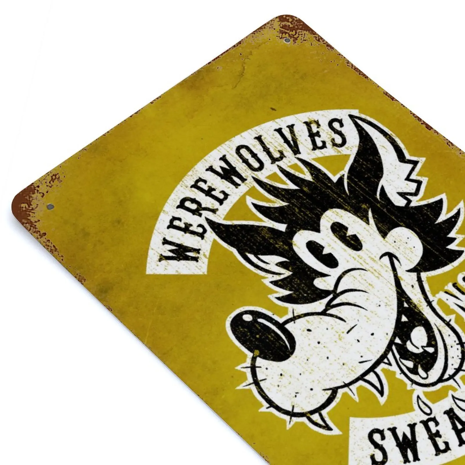 

Swearwolves Printed Retro Metal Poster Home Wall Decoration Tin Sign Plaque