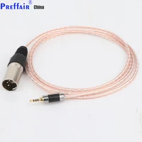 preffair 4pin xlr2 5mm4 4mm balanced 7n occ silver plated upgrade cable for t60rp t20rp t40rpmkii t50rp headphone