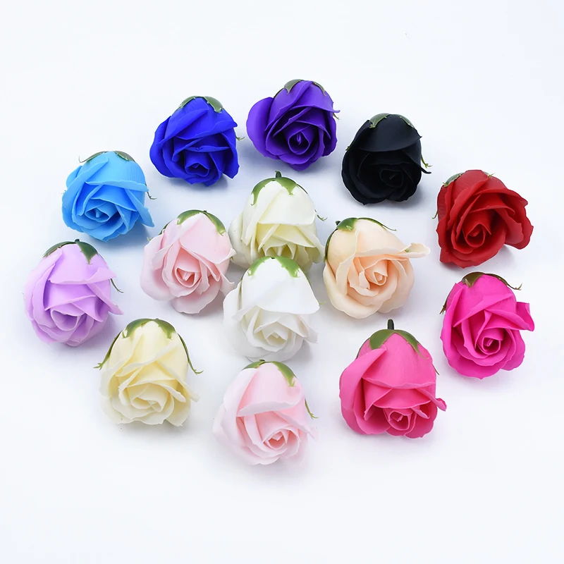 5/10 pcs Artificial Soap Flower Bathing Petals Wedding Decorative Bridal Accessories Clearance Home Decor Teddy Bear of Roses