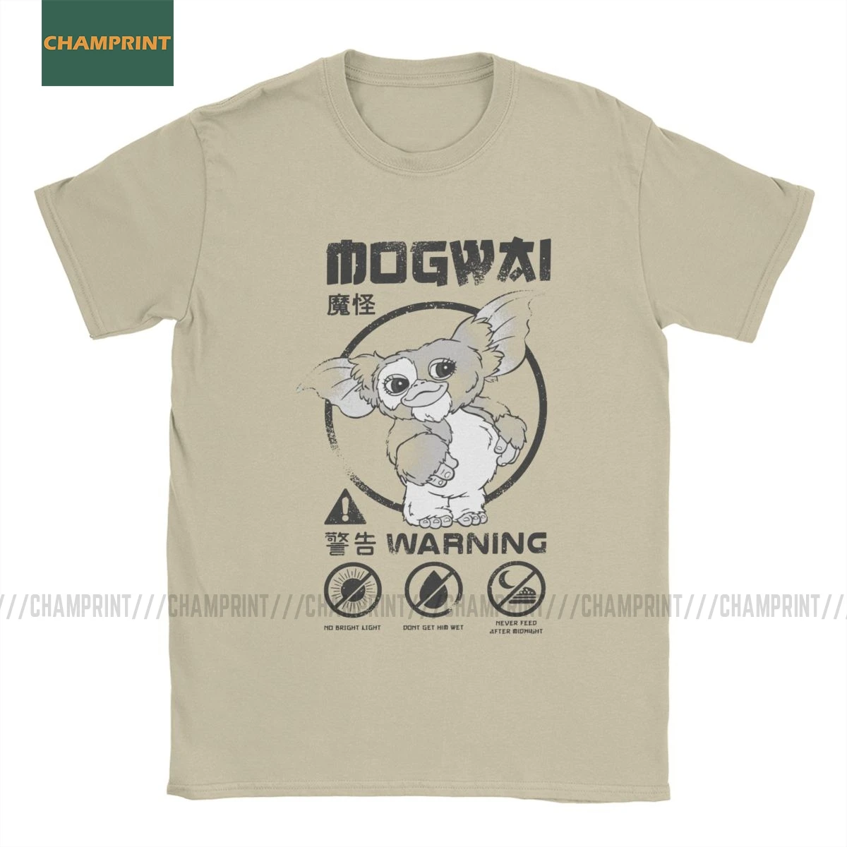 Camiseta de algodón puro para hombre, camisa de manga corta de Gremlins Mogwai Rules, Gizmo 80s Movie Monster Sci Fi, talla grande, novedad