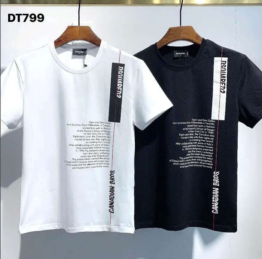 

DSQUARED2-Men's and women's summer cotton T-shirt, 2021 simple style DT799