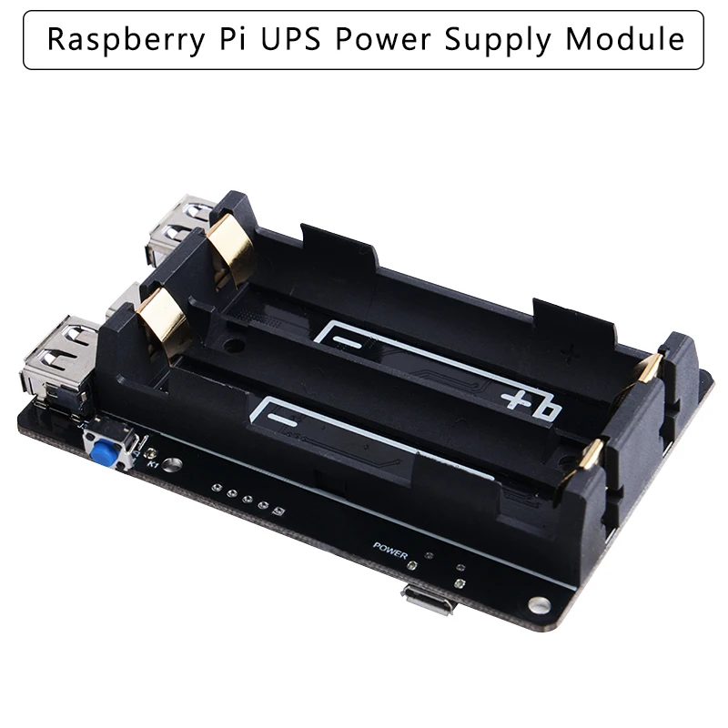 Новый Raspberry Pi 4B/3B +/3B 18650 дюйма с RTC и кулометром устройство питания для Pi|Аксессуары