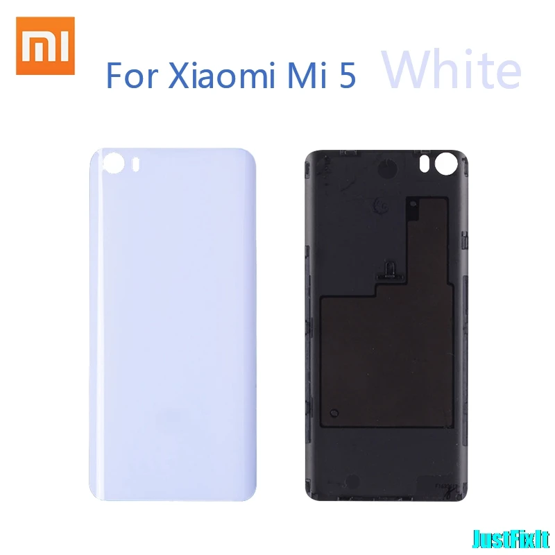 White Оригинальная Пластиковая Задняя крышка батареи для Xiaomi mi 5 задняя крышка батарейного отсека задняя крышка корпуса Замена для Xiaomi mi 5 mi 5 M5 - Цвет: White