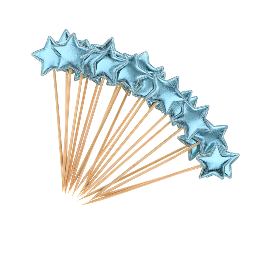 

20pcs Star Hat Cake Topper Cupcake Picks Dessert Muffin Decoration