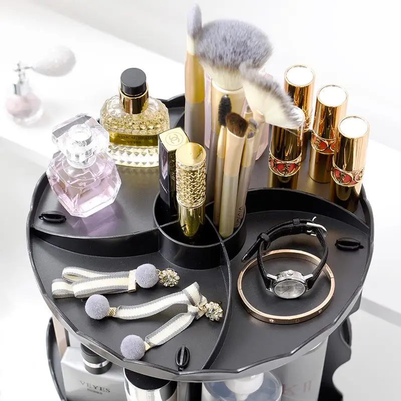 Вращающийся на 360 градусов косметический Органайзер для макияжа DIY Съемный