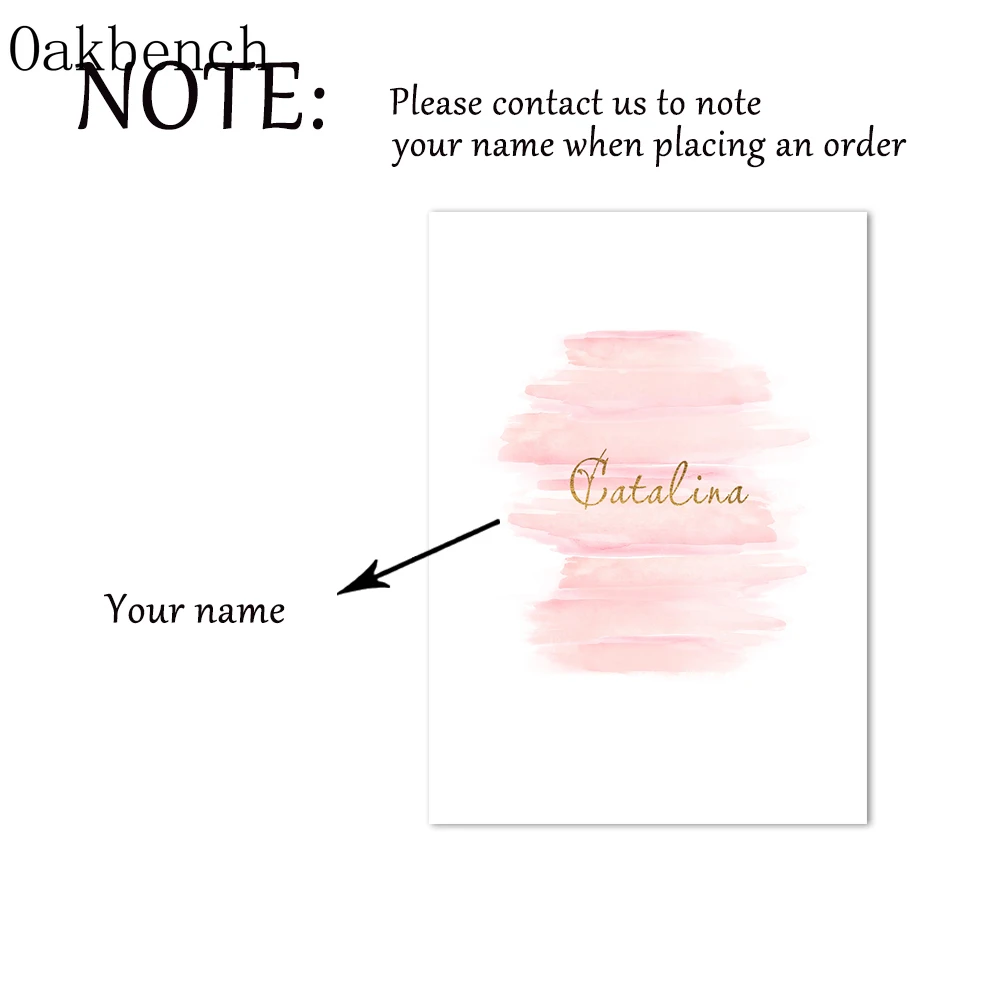 Детский постер с изображением лисицы енота холст рисунок розового цвета на заказ