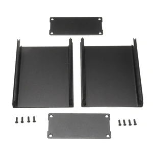 Корпус из алюминия черный прессованный, чехол для электронных инструментов, 100x76x35 мм