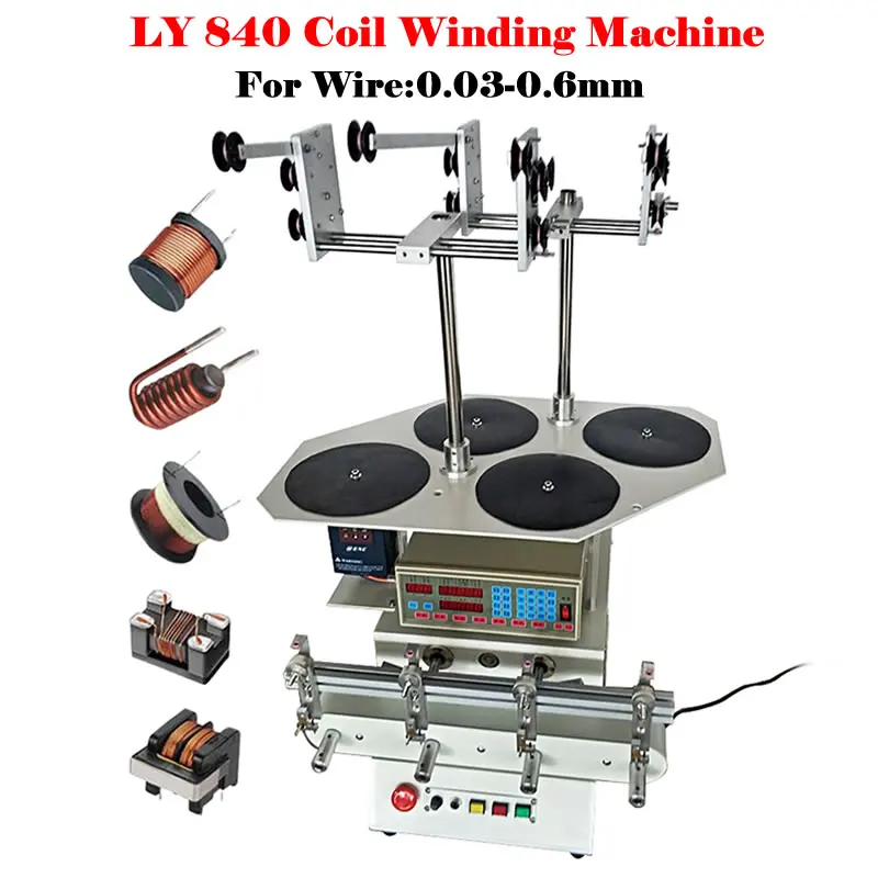 

Компьютерная автоматическая катушка обмотки LY 840 4 оси для проволоки 0,03-0,6 мм ширина 110 мм Диаметр винта 100 мм
