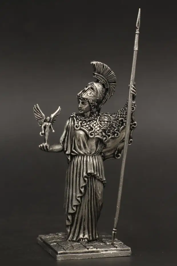 Основание искусства мудрость Богиня Афина 1/30 60 мм Оловянная металлическая