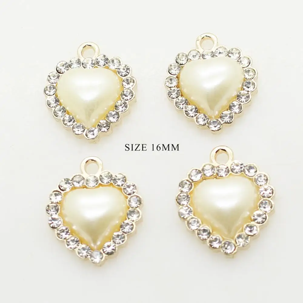 Жемчужина из сплава в форме сердца ручная работа сделай сам декоративная