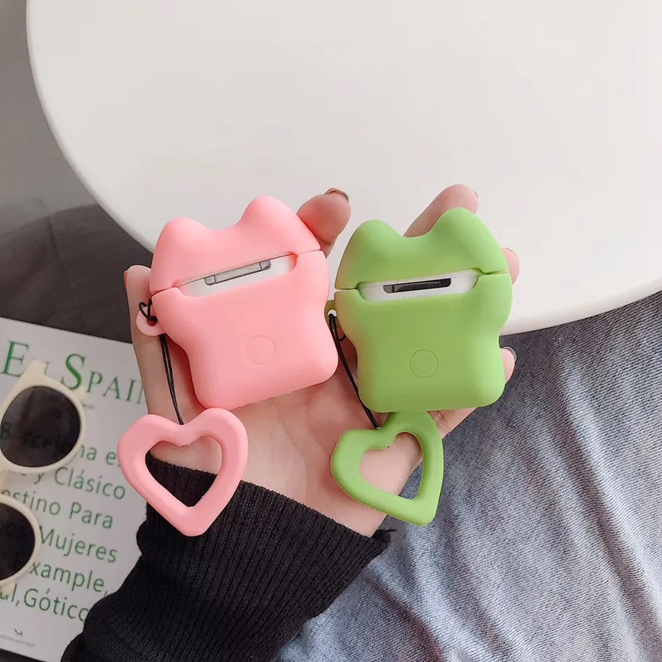 Чехол для Apple Airpods беспроводной чехол силиконовые кольца для ключей чехол s для Airpods2 зарядный чехол для Air Pods протектор для наушников Etui
