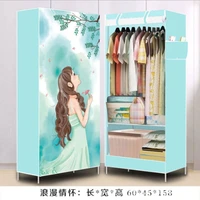 3d non woven fabric panoramic folding wardrobe wardrobe storage cabinet cartoon wardrobe bedroom home furniture cute storage