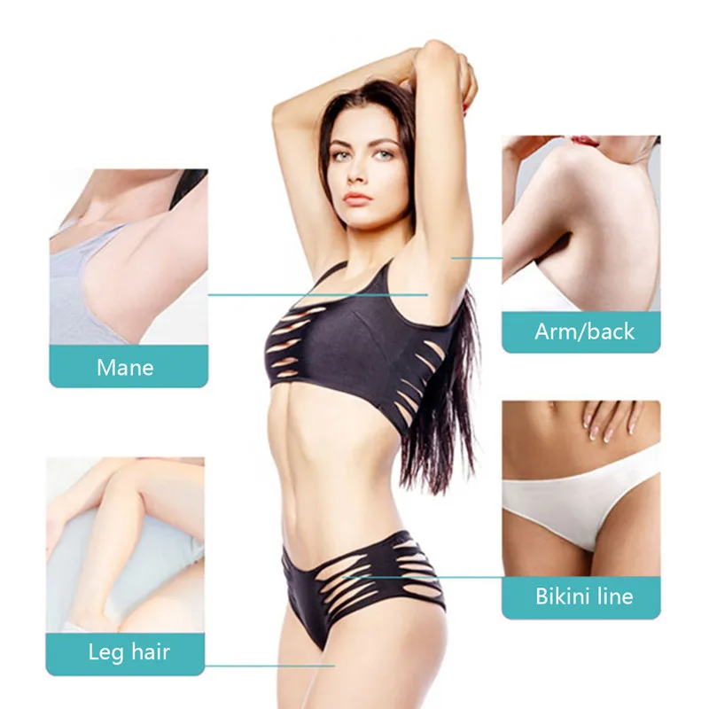 Women Epilator 3 In 1 Lady Shaver Painless USB Charge For Total Face And Body Hair Eyebrow Trimmer