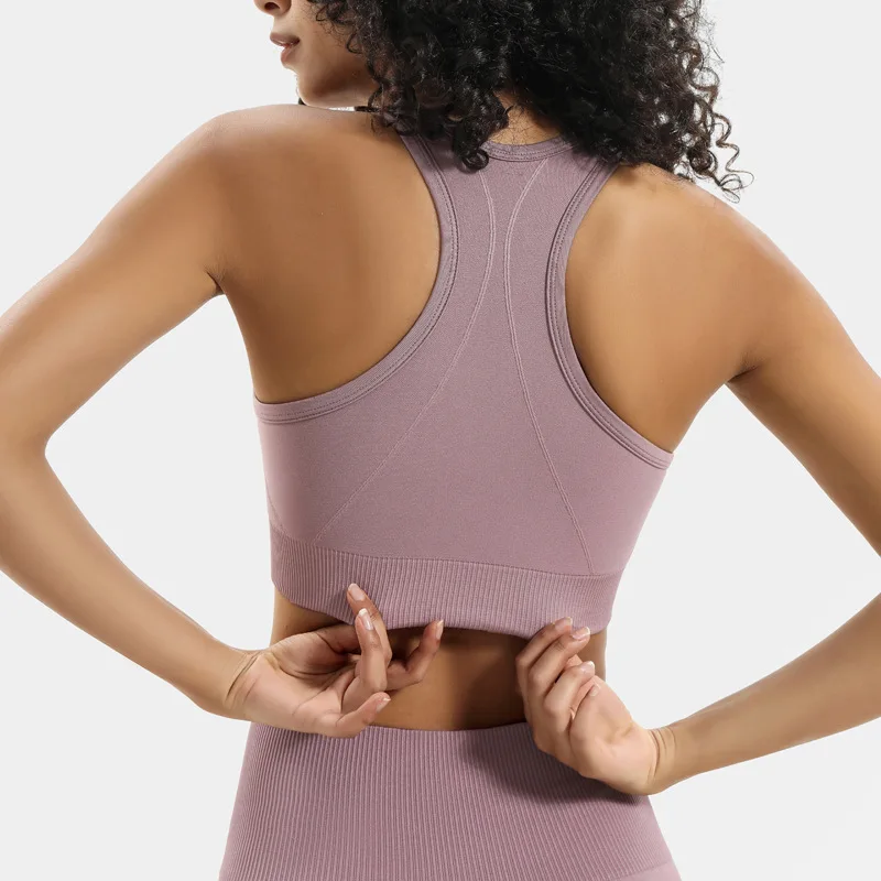 

Seamless Yoga Suit 2 piece Sports Shirts Crop Top Sport Set Gym Clothes Fitness Leggings Tracksuit Workout Set Femme Sexy Bras