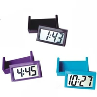 mini small self adhesive car desk clock electronic watch gauges digital lcd screen