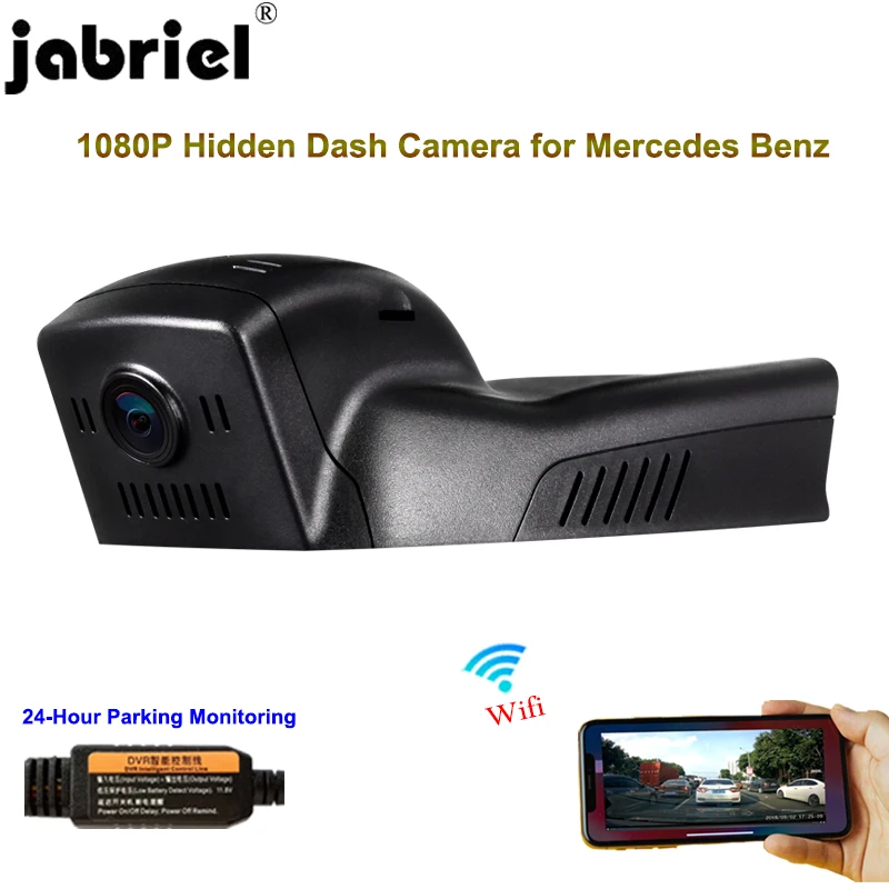 Jabriel Hidden 1080P Car Camera dash cam 24 Hour Recorder dual lens for mercedes benz gla 180 200 250 cla 200 220 250 w117 w156