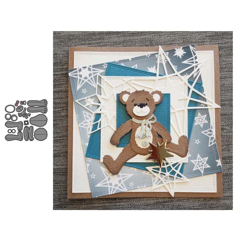 Металлические штампы для вырезания медвежонка штампованная форма украшения