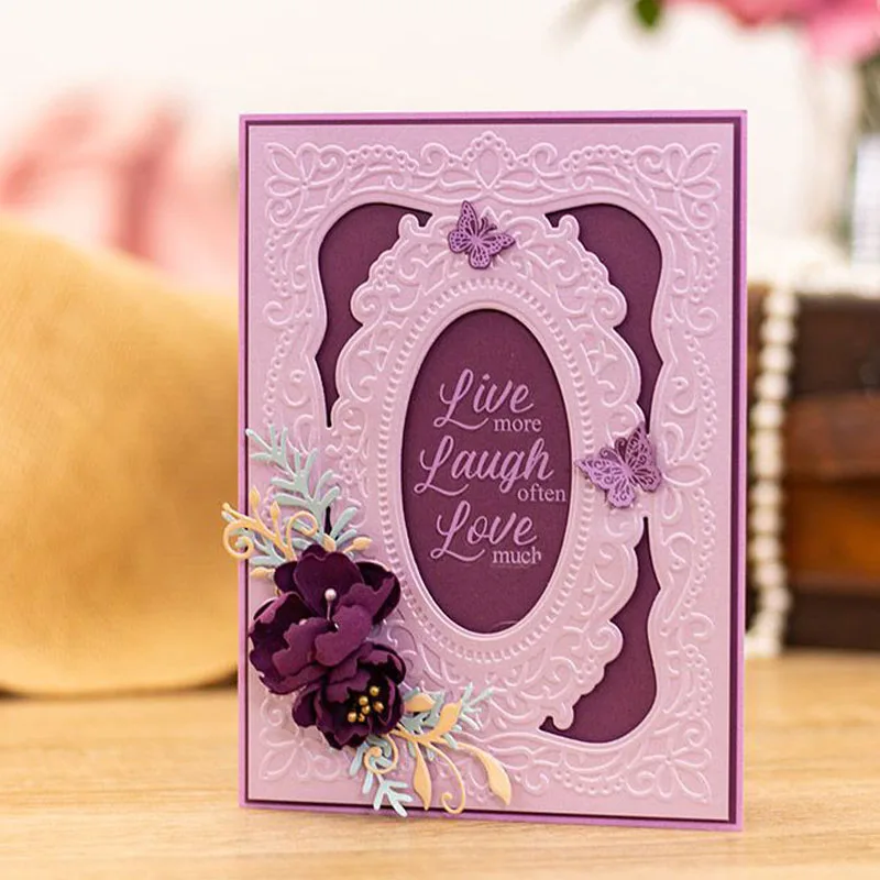 Металлические Вырубные штампы в овальной оправе стиле ретро вырубные границы