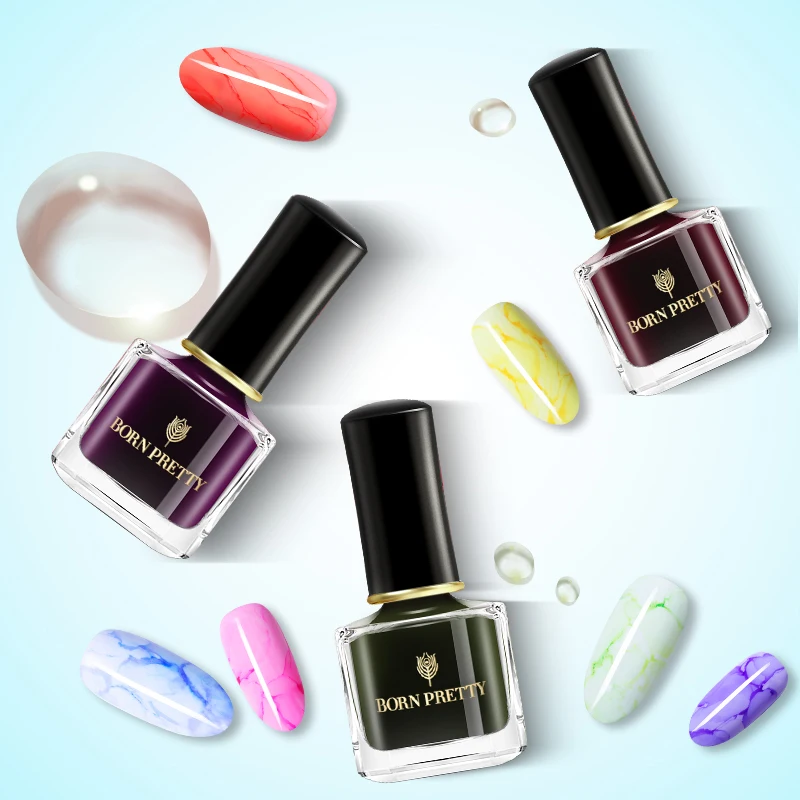 От BORN PRETTY цветок лак для ногтей 7 мл разноцветные арт дизайн салон Красота|Лак