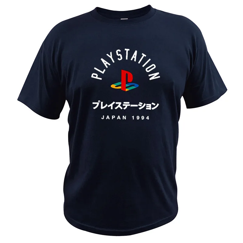 Футболка Playstation с логотипом японского цвета европейские размеры 100% хлопок