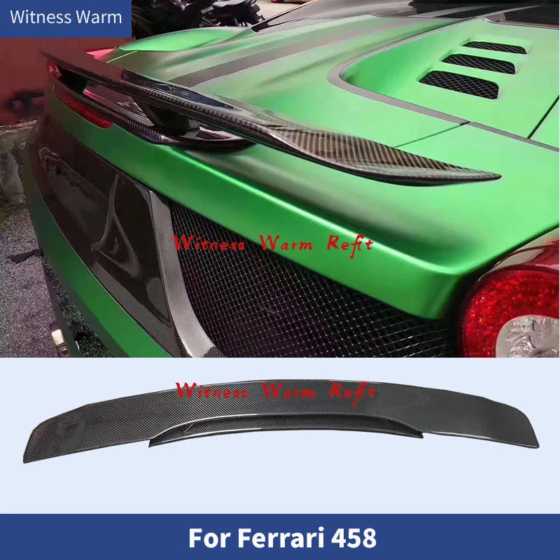 Задний спойлер из углеродного волокна для Ferrari 458 FRP заднее крыло задние крылья