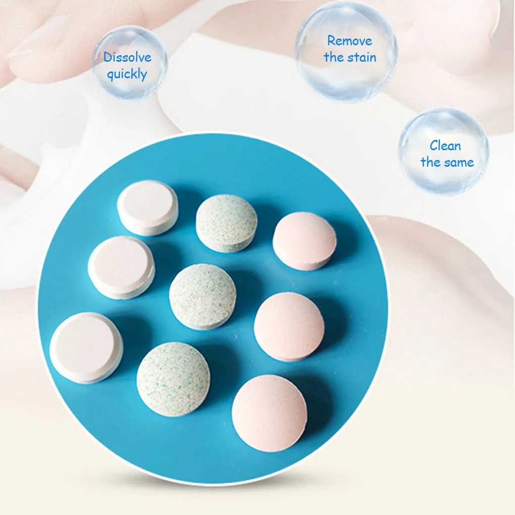 

10pcs Hand Washing Cleaning Effervescent Tablets Washing Foam Hand Clean Tablets 20cm Diameter Hand Clean Effervescent Tablets